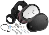 K&N Street Metal Intake System Flare - Black LG Capacity for Harley Davidson - RK-3947XB