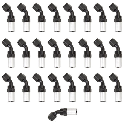 Russell Performance -4 AN Proclassic Crimp 45 Degree End (O.D. 0.450) (Qty. 25) - 610418
