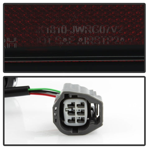 Spyder 07-16 Jeep Wrangler Verison 2 Light Bar LED Tail Lights - Smoke (ALT-YD-JWA07V2-LBLED-BSM) - 5084781