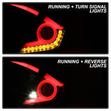 Spyder 16-19 Honda Civic 4 Door Light Bar LED Tail Lights - Black - ALT-YD-HC164D-LB-BK - 5086051