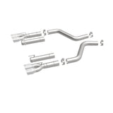MagnaFlow Axle-Back, SS, 3in, Quad Split Rear 3.5 Tips 2015 Dodge Challenger incl SRT Hellcat - 19206