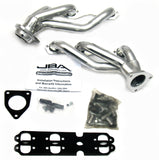 JBA 03-13 GM Truck 4.3L V6 1-1/2in Primary Silver Ctd Cat4Ward Header - 1842S-9JS