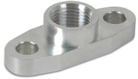 Vibrant Billet Alum Oil Drain Flange for GT32 GT37 GT40 GT42 GT45R and GT55R Turbos tapped 1/2in NPT - 2853