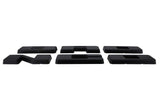 Ford Racing 2021+ Bronco Grille Lettering Overlay Kit - Black - M-1447-BLMB