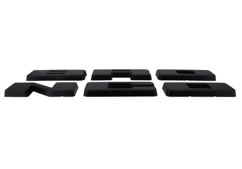 Ford Racing 2021+ Bronco Grille Lettering Overlay Kit - Black - M-1447-BLMB