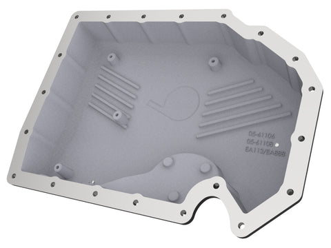 aFe 05-19 VW 1.8L/2.0L w/o Oil Sensor Engine Oil Pan Black POWER Street Series w/ Machined Fins - 46-71240B