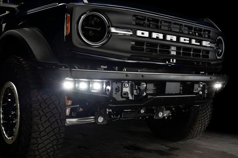 ORACLE Lighting 21-22 Ford Bronco Triple LED Fog Light Kit for Steel Bumper - White - 5890-001