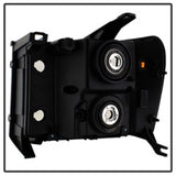 xTune GMC Sierra 07-13 Crystal Headlights Black HD-JH-GSIE07-AM-BK - 9034749