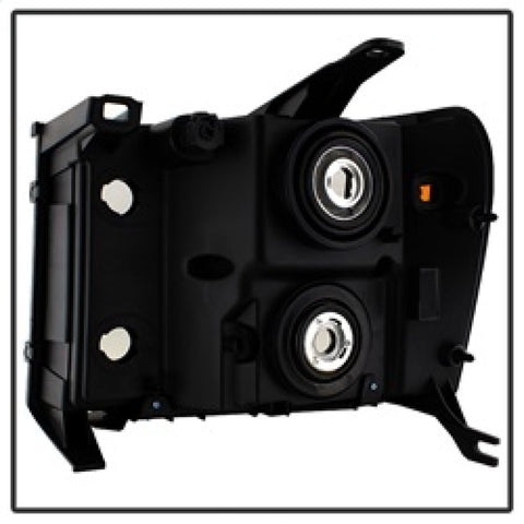 xTune GMC Sierra 07-13 Crystal Headlights Black HD-JH-GSIE07-AM-BK - 9034749