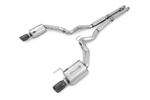 AWE Tuning S550 Mustang GT Cat-Back Exhaust - Touring Edition (Diamond Black Tips) - 3015-33084