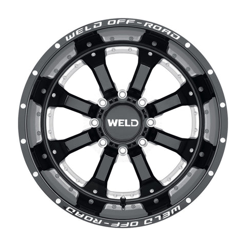 Weld Off-Road W125 20X9 Granada Six 6X139.7 ET00 BS5.00 Gloss Black MIL 106.1 - W12509084500