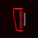 ANZO 2017+ Ford F-250 LED Taillights - Black/Clear - 311287