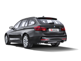 Akrapovic 16-17 BMW 340i (F30 F31) Evolution Line Cat Back (SS) w/ Carbon Tips (Req. Link Pipe) - MTP-BM/SS/2H