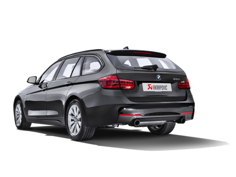 Akrapovic 16-17 BMW 340i (F30 F31) Evolution Line Cat Back (SS) w/ Carbon Tips (Req. Link Pipe) - MTP-BM/SS/2H