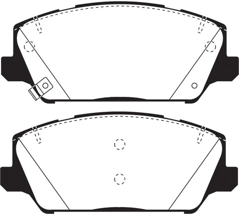 EBC 2017+ Kia Cadenza Yellowstuff Front Brake Pads - DP43082R