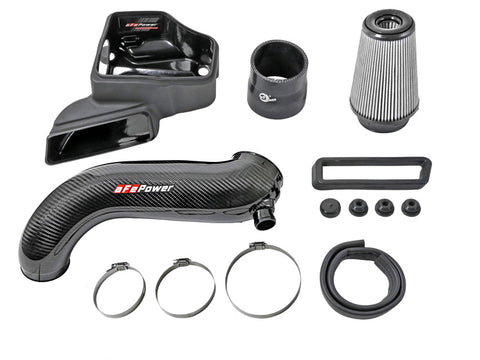 aFe 15-19 VW Golf R (MKVII) L4-2.0L (t) Track Series Carbon Fiber Intake System w/ Pro DRY S Filter - 57-10016D