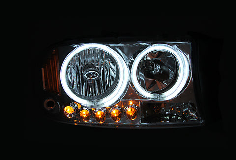 ANZO 1994-2001 Dodge Ram Crystal Headlights Black - 111067