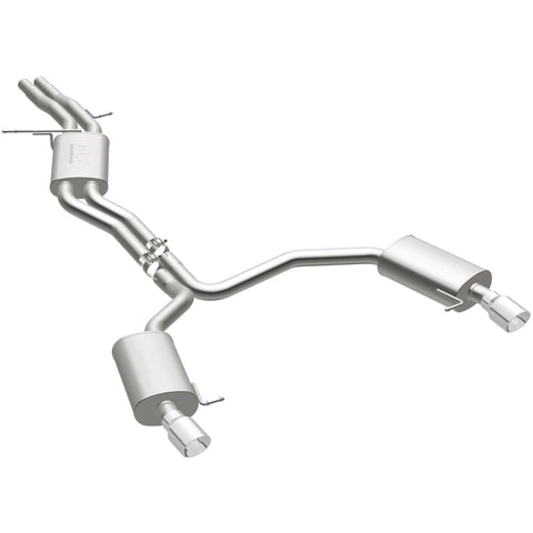 MagnaFlow Sys C/B 12-15 Audi A6 / A7 3.0L V6 SS 2.5in Dual Split Rear Ext 4in Tips - 19159