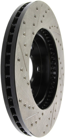 StopTech 02 Lexus ES 250/300/330/350 / 05-07 Toyota Avalon Slotted & Drilled Left Front Rotor - 127.44125L