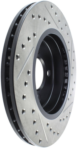 StopTech 02-07 Mini Cooper/Cooper S Slotted & Drilled Right Front Rotor - 127.34067R