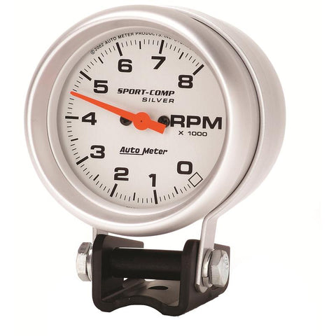 Autometer Ultra-Lite 2-5/8in Pedestal Tachometer 0-8000 RPM Gauge - 3707
