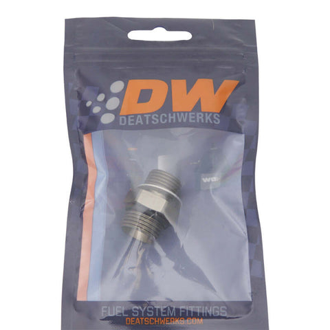 DeatschWerks 8AN ORB Male To 16 X 1.5 Metric Male (Incl O-Ring and Crush Washer) - 6-02-0610