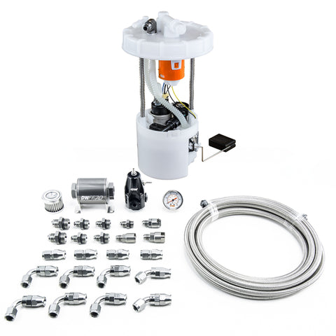 DeatschWerks 06-11 Honda Civic Si K20 DW400 Pump Module & Return Kit w/PTFE Fuel Lines - 9-401-608-7041