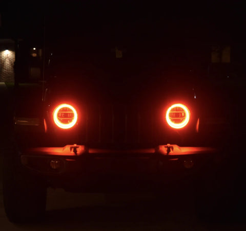 Oracle Jeep Wrangler JL/Gladiator JT LED Surface Mount Headlight Halo Kit - White - 1214-001