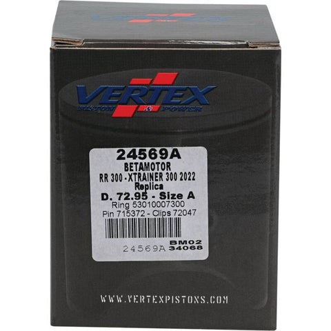 Vertex Piston 22-24 Beta RR 2T 300 300cc Cast Replica Piston Kit - 24569A