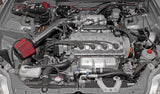Spectre 92-00 Honda Civic L4-1.6L F/I Air Intake Kit - Polished w/Red Filter - 10146