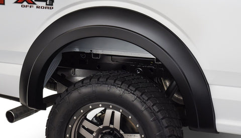 Bushwacker 15-17 Ford F-150 Styleside Extend-A-Fender Style Flares 2pc 67.1/78.9/97.6in Bed - Black - 20094-02