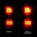 ANZO 2014-2018 GMC Sierra LED Tail Lights Black Housing Red/Clear Lens - 311399