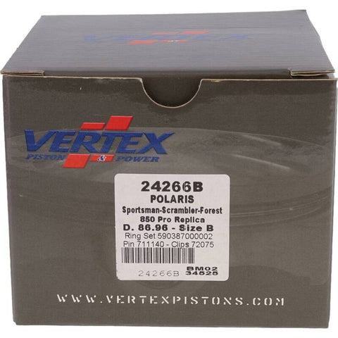 Vertex Piston 13-22 Polaris Scrambler 850 850cc Forged Replica Piston Kit - 24266B