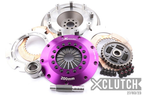 XClutch 03-06 Nissan 350Z Base 3.5L 8in Twin Sprung Ceramic Clutch Kit - XKNI20523-2B