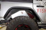 Fishbone Offroad 2018+ Jeep Wrangler JL Rear Pair Aluminum Raw Inner Fenders - FB33108R