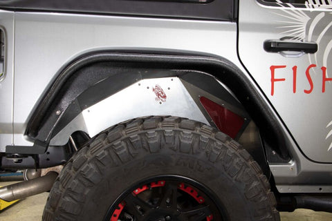 Fishbone Offroad 2018+ Jeep Wrangler JL Rear Pair Aluminum Raw Inner Fenders - FB33108R