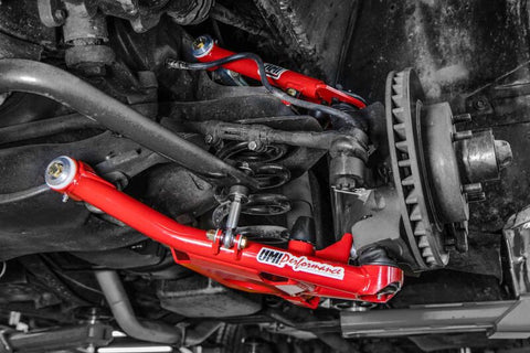 UMI Performance 73-87 GM C10 Street Performance Upper Control Arms - Red - 6433-R