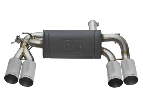 aFe MACHForce XP 3in - 2 1/2in Axle Back 304SS Exhaust w/ Polished Tips 16-17 BMW M2 (f87) - 49-36333-P