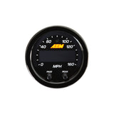 AEM X-Series 0-160 MPH Black Bezel w/ Black Face GPS Speedometer Gauge - 30-0313