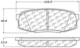StopTech 2008 Lexus LX570 Rear Truck & SUV Brake Pad - 319.13040