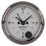 AutoMeter American Platinum Series 2.0625in Clock 12 Hour Analog - 1986