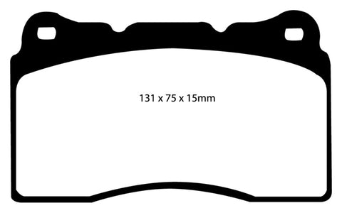EBC 17-21 Honda Civic Type-R (FK8) Yellowstuff Front Brake Pads - DP41210R