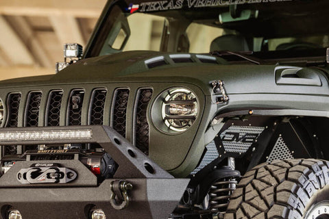 DV8 Offroad 18+ Jeep JL Heat Dispersion Hood - Primer Black - HDMBJL-01