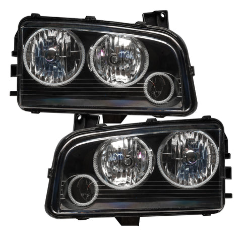 Oracle 05-10 Dodge Charger SMD HL (Non-HID) - Triple Halo - ColorSHIFT w/o Controller - 8197-334