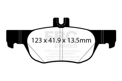 EBC 2020+ Mazda CX-30 2.5L Yellowstuff Rear Brake Pads - DP42413R
