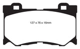 EBC 08-13 Infiniti FX50 5.0 Redstuff Front Brake Pads - DP31823C
