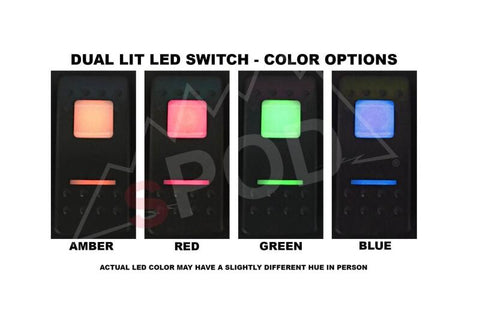 sPOD 09-18 Jeep Wrangler JK SourceLT w/Green LED Switch Panel - 873165
