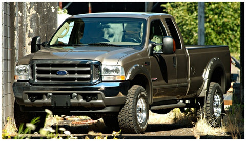 Bushwacker 99-07 Ford F-250 Super Duty Styleside Pocket Style Flares 4pc 81.0/96.0in Bed - Black - 20914-02