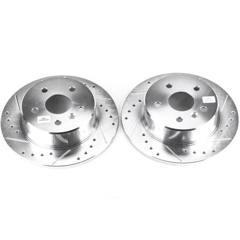 Power Stop 00-04 Toyota Avalon Rear Evolution Drilled & Slotted Rotors - Pair - JBR934XPR