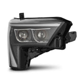 AlphaRex 22-23 Toyota Tundra LUXX-Series Headlights Black w/White DRL - Req 810029 OR 810030 - 880864